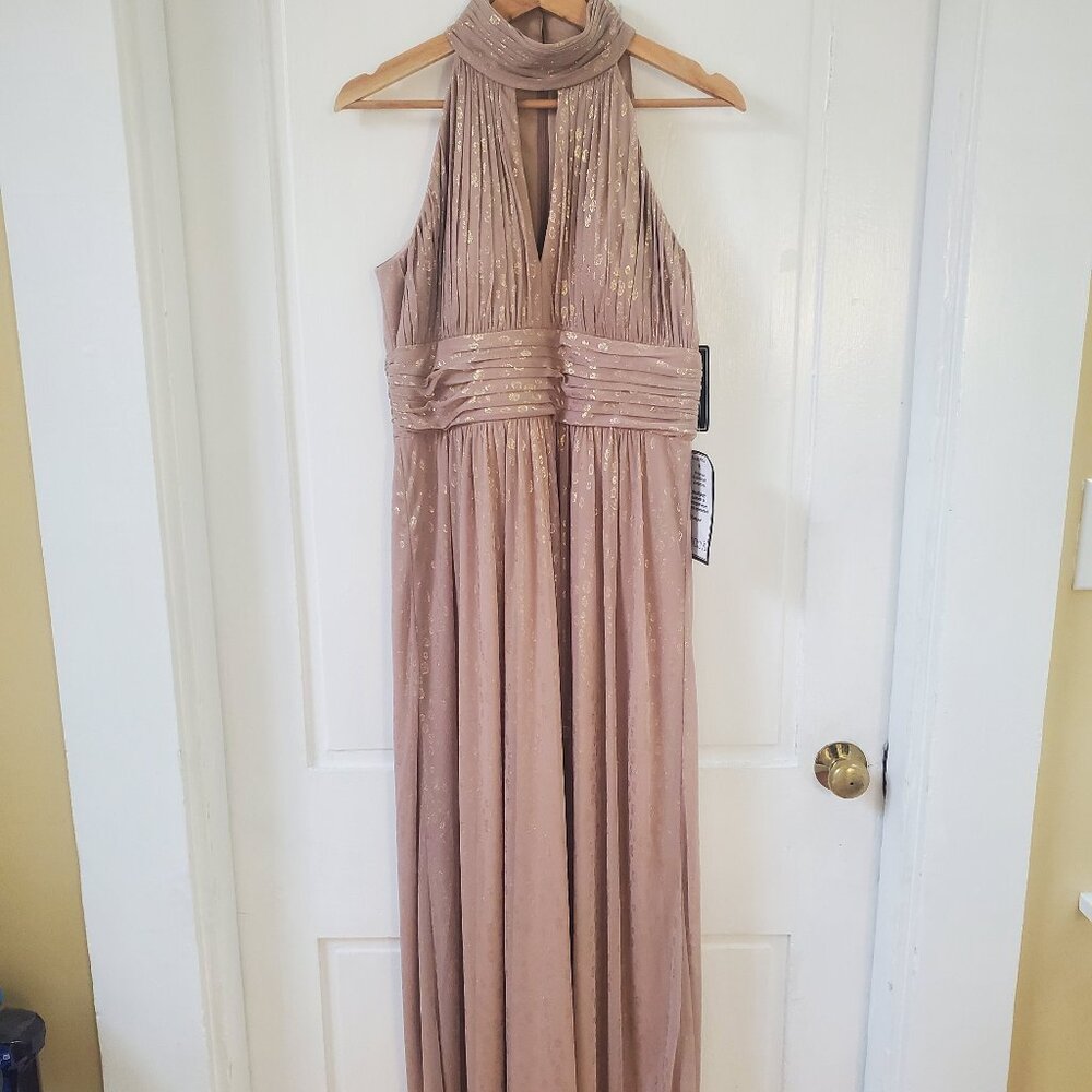 NWT Metallic Leopard Print Gown